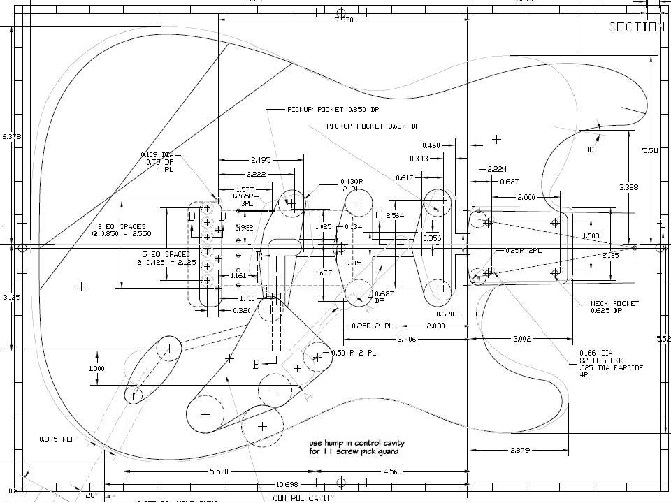 Fender Telecaster Template